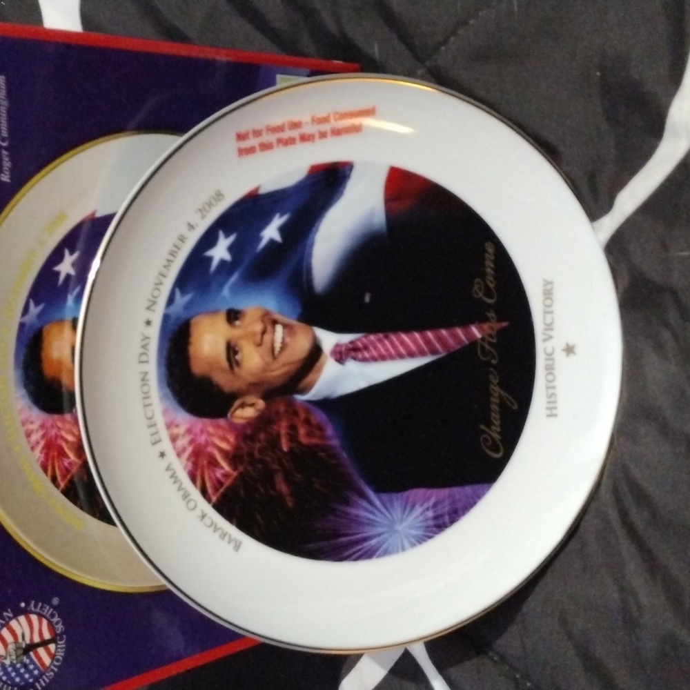 Barack Obama Collectable Plate - Picture 2 of 5